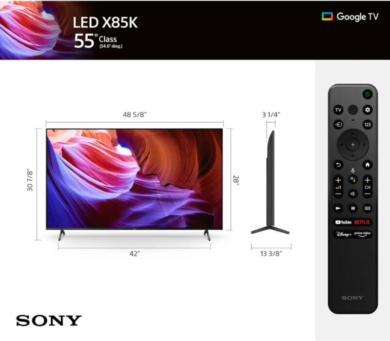 تلویزیون سونی 55 اینچ مدل 55X85K - Sony 55X85K 05