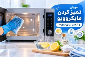 آموزش تمیز کردن مایکروویو و از بین بردن بوی بد
